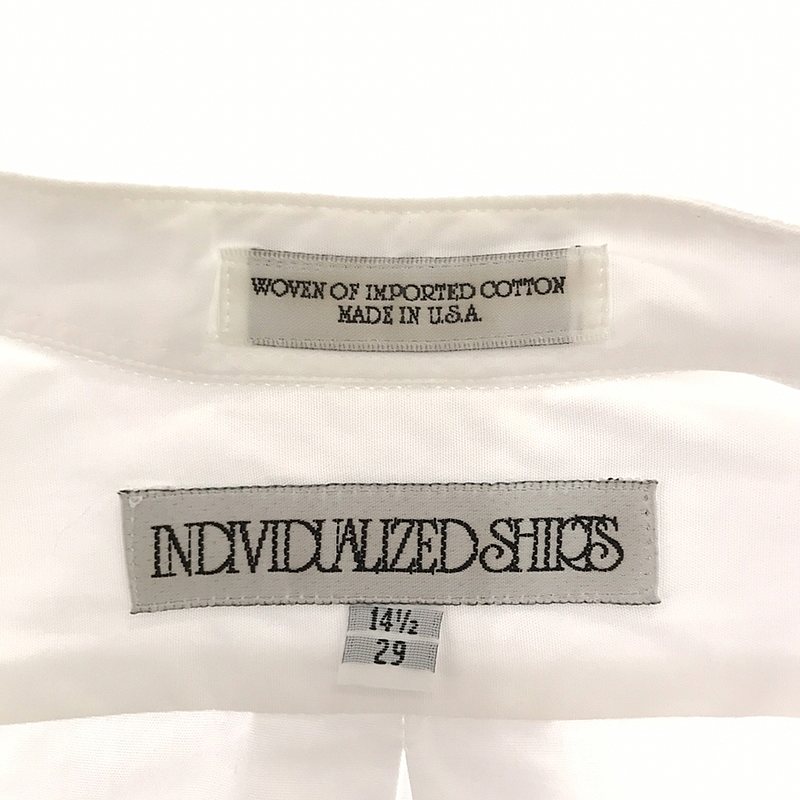 INDIVIDUALIZED SHIRTS / インディビジュアライズドシャツ コットン スタンドカラーシャツ