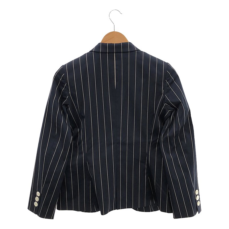 その他 ストライプ シングルジャケット