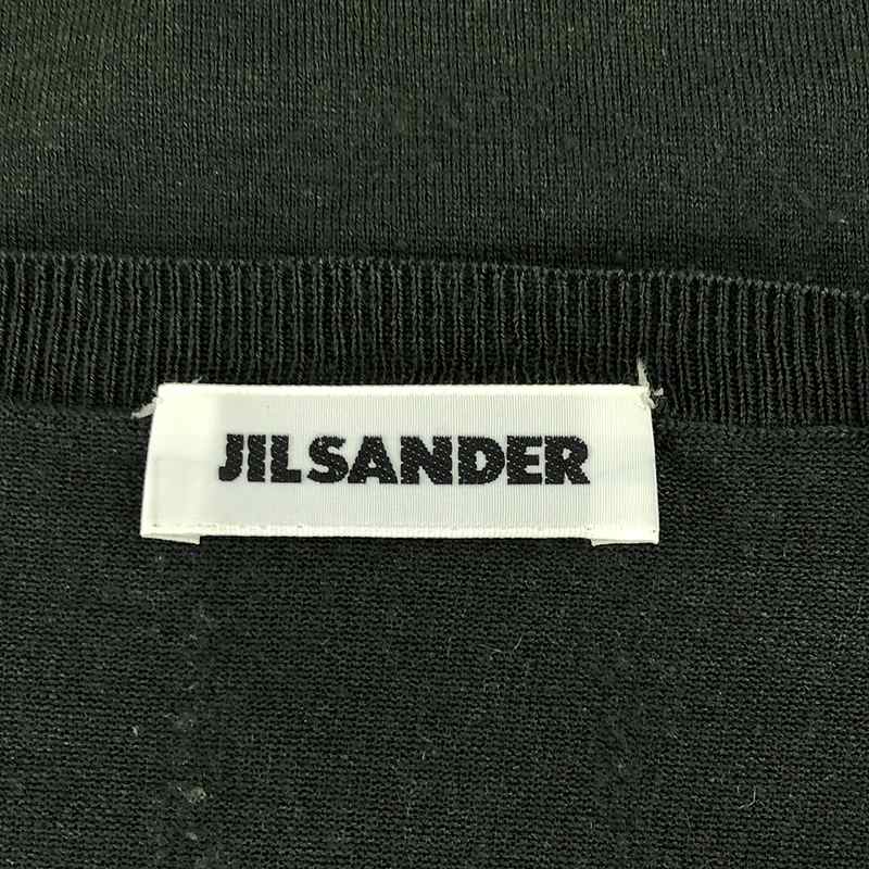 JIL SANDER / ジルサンダー ウール パネル切替 ハイゲージ クルーネックニット