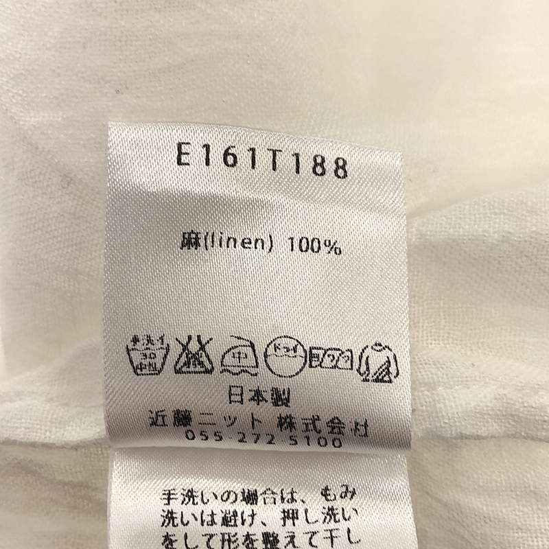 evam eva / エヴァムエヴァ crape linen PO クレープリネン プルオーバーブラウス