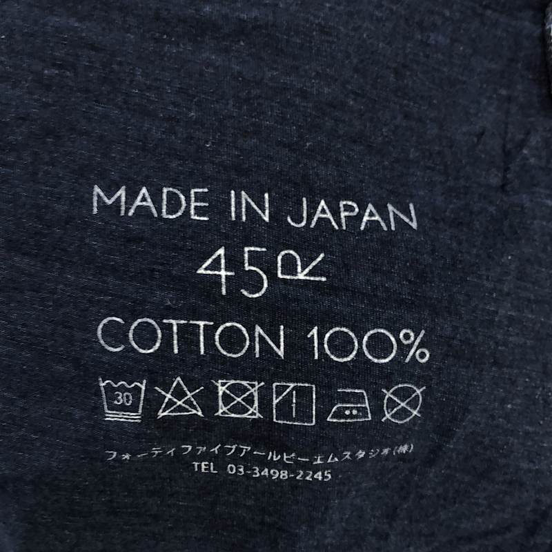 45r / フォーティファイブアール コットン クルーネック カットソー