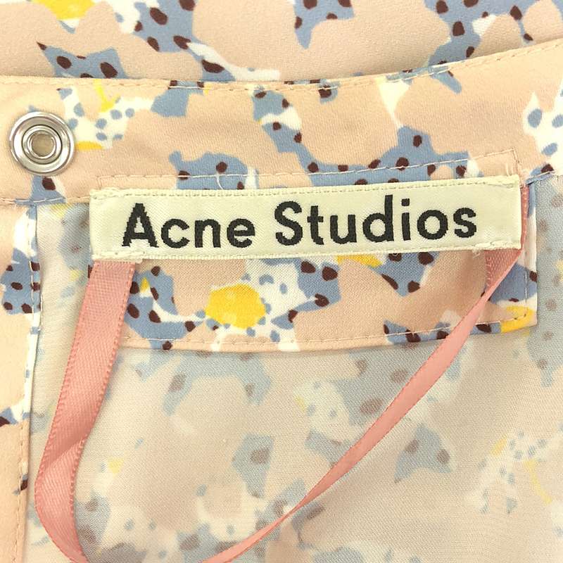 Acne Studios / アクネストゥディオズ DANIS FLUID PR 総柄プリント チュニック ワンピース