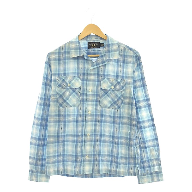 CARTER CAMP SHIRT ネイティブ チェック オープンカラーシャツ