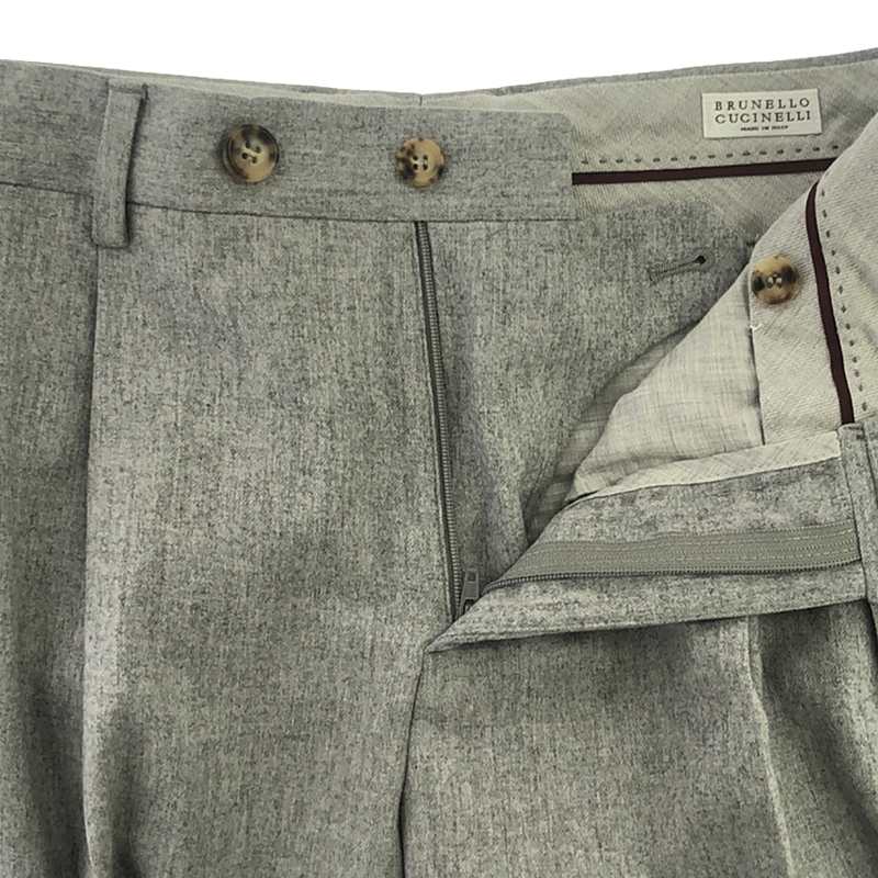 BRUNELLO CUCINELLI / ブルネロクチネリ セットアップ カシミヤ シルク ウール 3B テーラードジャケット / タック スラックスパンツ スーツ