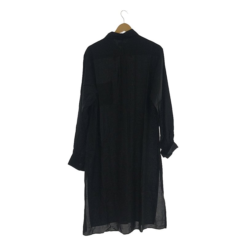 S'YTE YOHJI YAMAMOTO / サイトヨウジヤマモト Tencel Loan / テンセル スリット ロングシャツ コート