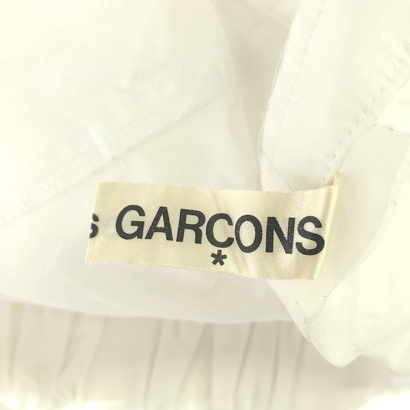 COMME des GARCONS / コムデギャルソン 断ち切り ウエスト紐付き ギャザー ブラウス