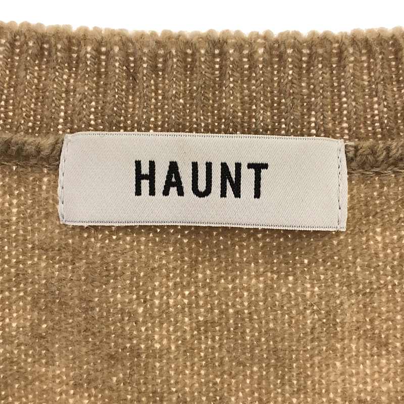 haunt / ハウント ウール クルーネックニット