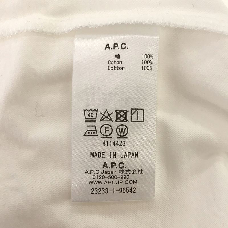 A.P.C. / アーペーセー ロゴ刺しゅう クルーネックTシャツ