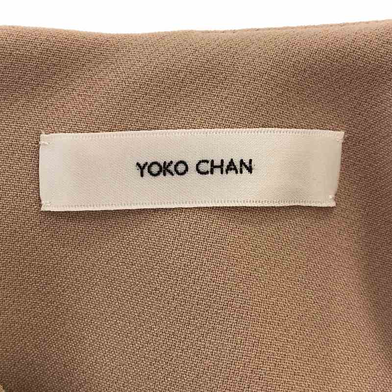 YOKO CHAN / ヨーコチャン パール 装飾 ストレッチ バックジップ ブラウス