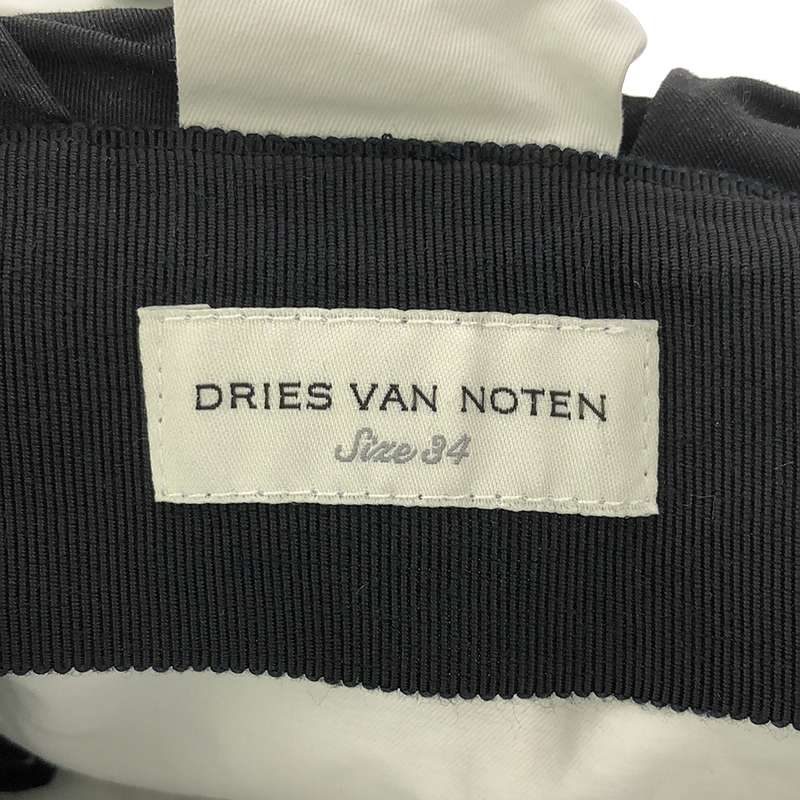 DRIES VAN NOTEN / ドリスヴァンノッテン ウエスト紐付き ドット オーバー ロングスカート