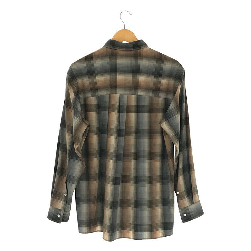 super light wool check shirt スーパーライト ウール チェック シャツ