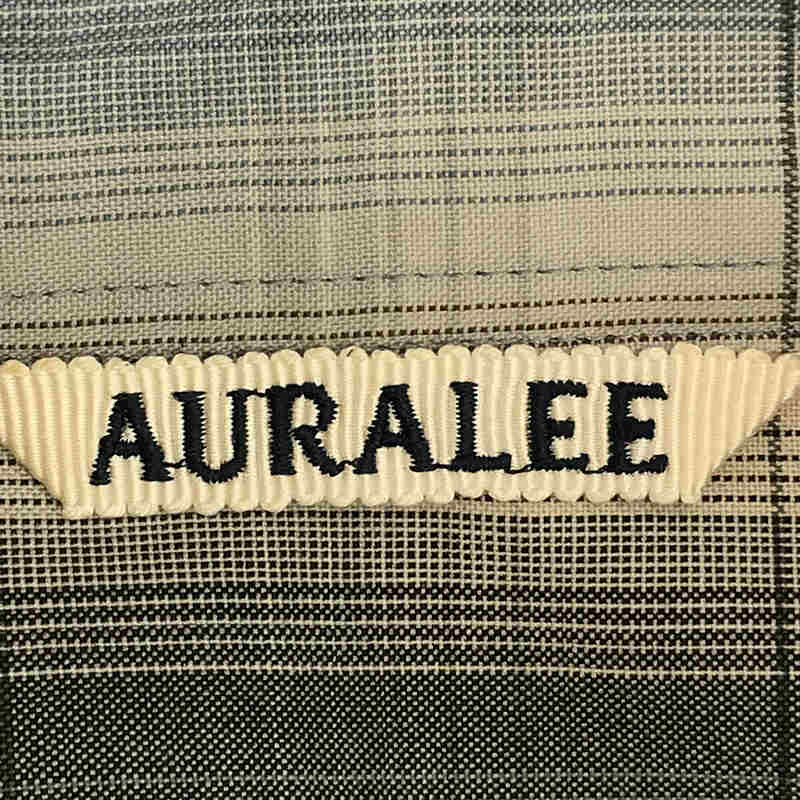 AURALEE / オーラリー super light wool check shirt スーパーライト ウール チェック シャツ