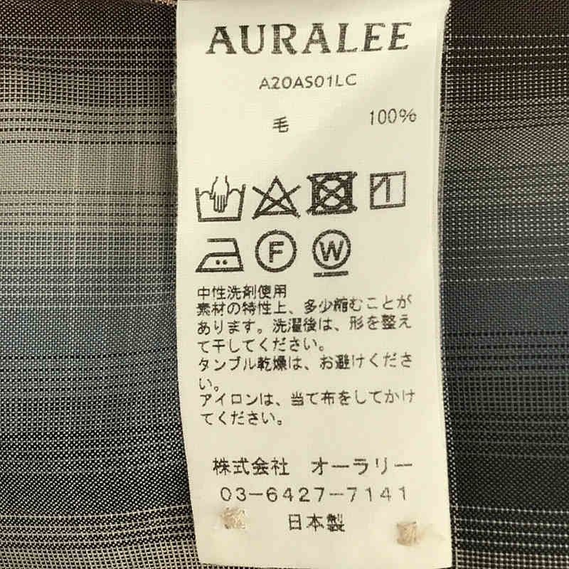AURALEE / オーラリー super light wool check shirt スーパーライト ウール チェック シャツ