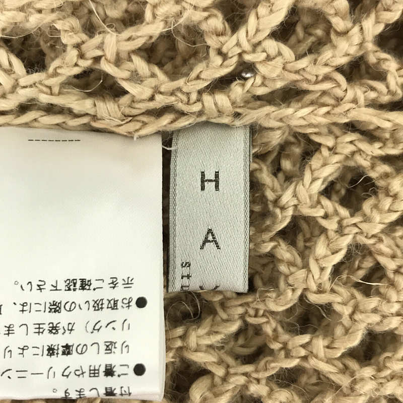 HAVEL studio / ハーヴェル スタジオ L'Appartement 取扱い LINEN CROCHET PILLOVER リネンクロシェ プルオーバー