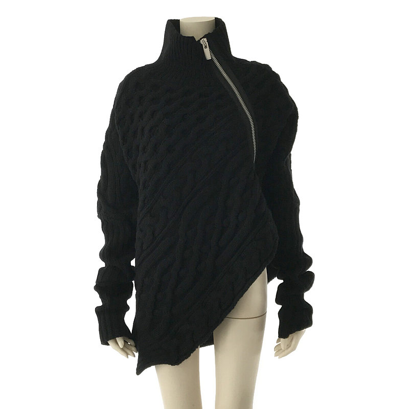 Sacai Twisted Cable High Neck Pullover - ニット/セーター