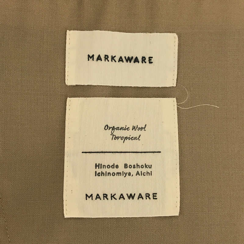 MARKAWARE / マーカウェア SUCK COAT ORGANIC WOOL TROPICAL オーガニック ウール トロピカル サック コート ジャケット