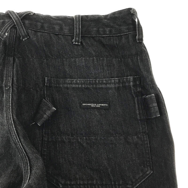 Engineered Garments / エンジニアドガーメンツ PAINTER PANT CONE DENIM ブラック デニム ワイド ペインター  パンツ