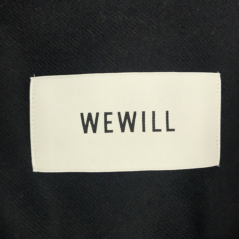 WEWILL / ウィーウィル ウール ワイドシルエット シャツ