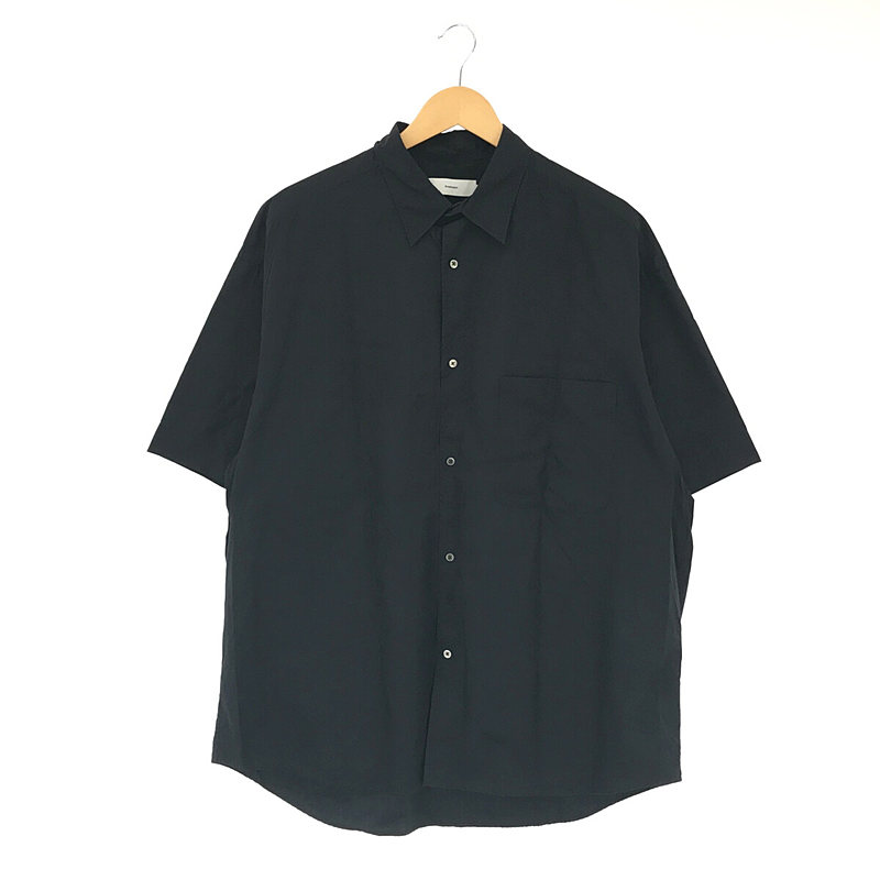 BROAD OVERSIZED S/S REGULAR COLLAR SHIRT コットンブロード シャツ