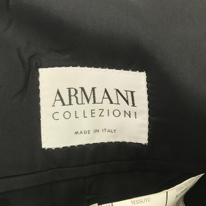 ARMANI COLLEZIONI / アルマーニ コレツォーニ イタリア製 ウール ストライプ ノッチドラペル 2B テーラード ジャケット