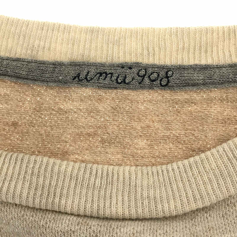 45rpm / フォーティーファイブアールピーエム umii 908 ステンシル プリント カットオフ ノースリーブ プルオーバー スウェット