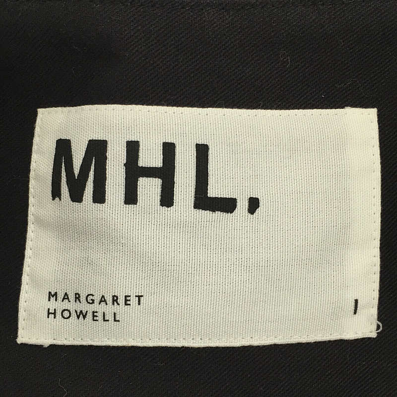 MHL. / エムエイチエル マーガレットハウエル WOOL SERGE ウール サージ サイドボタン ノースリーブ ワンピース