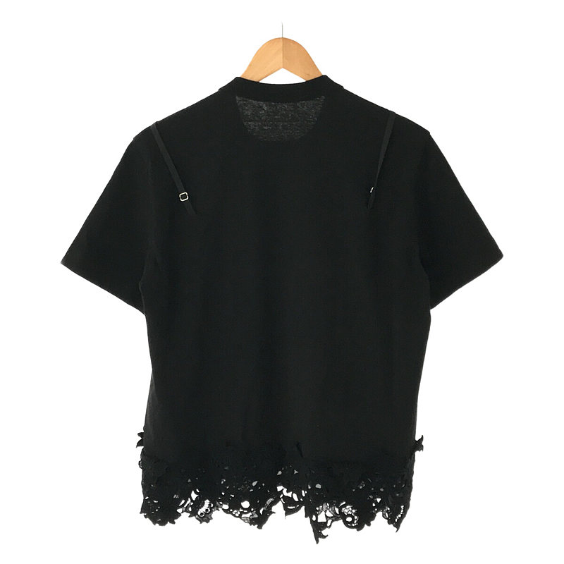 sacai / サカイ Cotton Jersey x Lace T-Shirt コットンジャージー レース 切替 ポケット Tシャツ カットソー ブラウス