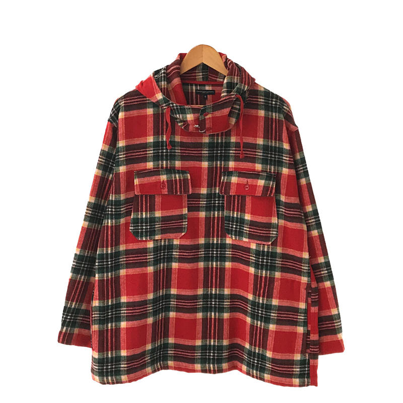 CAGOULE SHIRT - POLY WOOL PLAID チェック カグールシャツ プルオーバー パーカー フーディーEngineered  Garments / エンジニアドガーメンツ