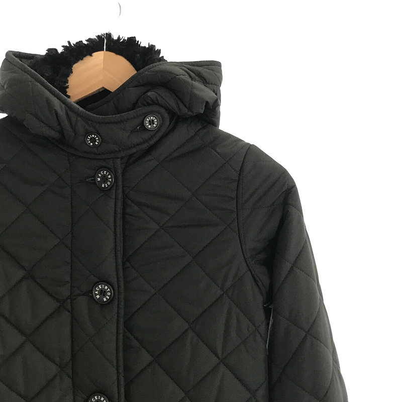 MACKINTOSH / マッキントッシュ キルティング ボア裏起毛 フーディ ロングコート