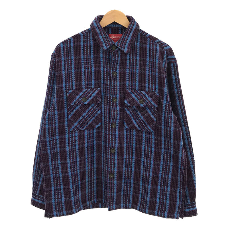 タグ・ステッカー付 HEAVY FLANNEL SHIRT ヘヴィー フランネル シャツ ダーク プラム