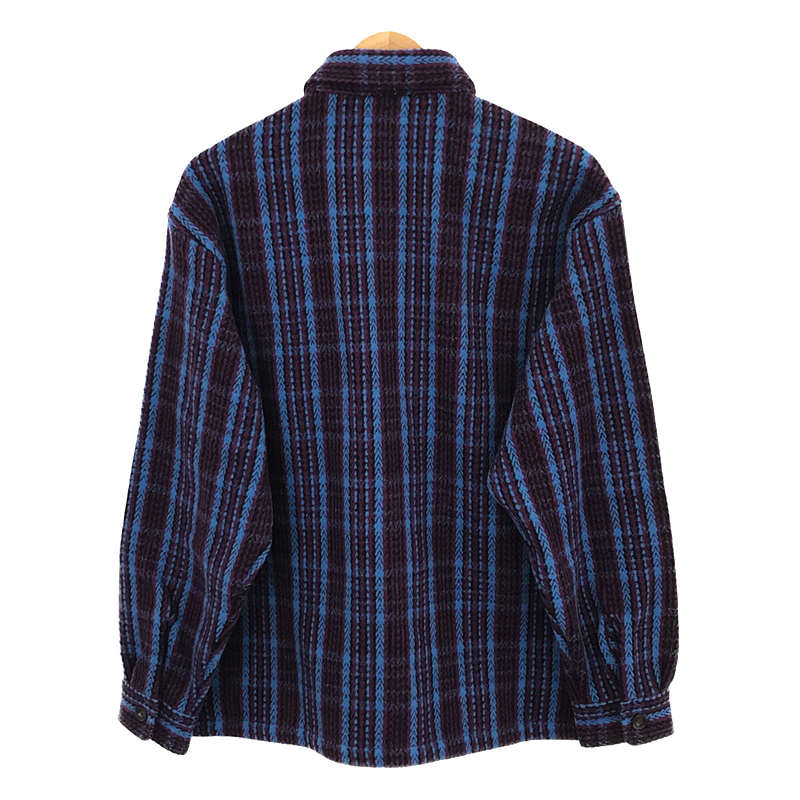 SUPREME / シュプリーム タグ・ステッカー付 HEAVY FLANNEL SHIRT ヘヴィー フランネル シャツ ダーク プラム