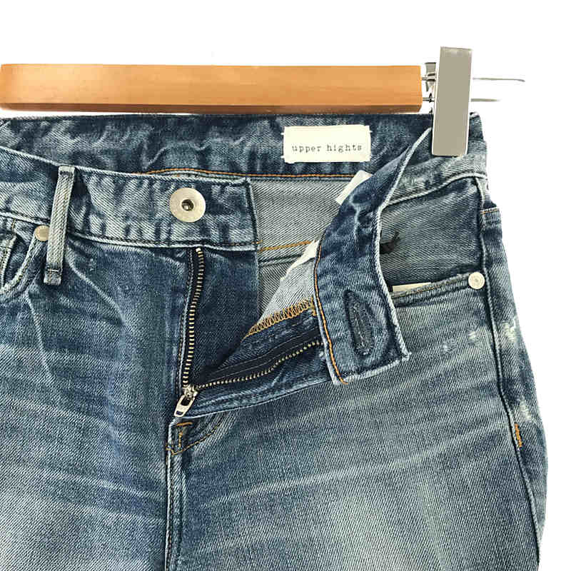 UPPER HIGHTS / アッパーハイツ THE STELLA ダメージ加工 ストレッチスリム テーパードパンツ デニム ジーンズ