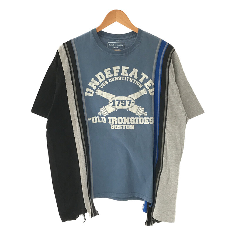 Cuts Wide Tee - College ワイドTシャツ カレッジ リメイク 再構築 カットソー