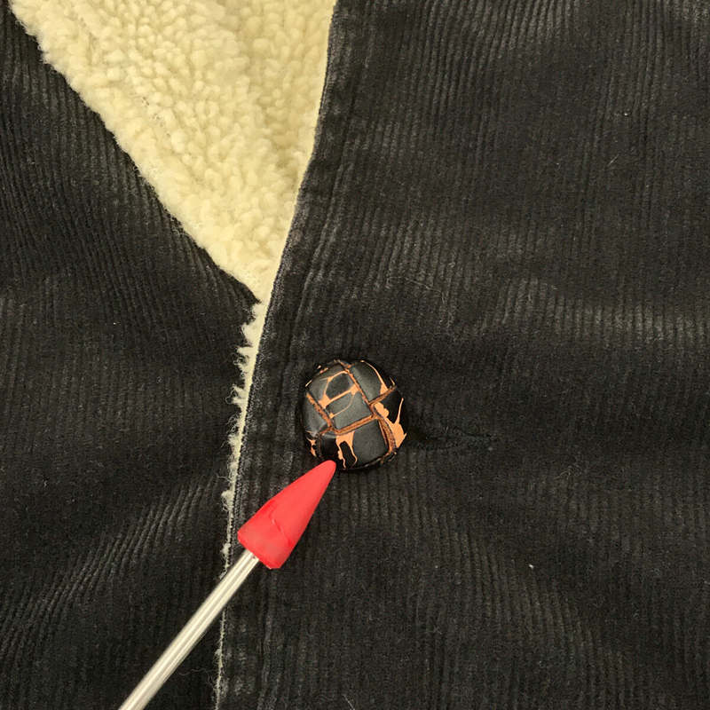 HYSTERIC GLAMOUR / ヒステリックグラマー コーデュロイ ボア くるみボタン ランチ ジャケット コート