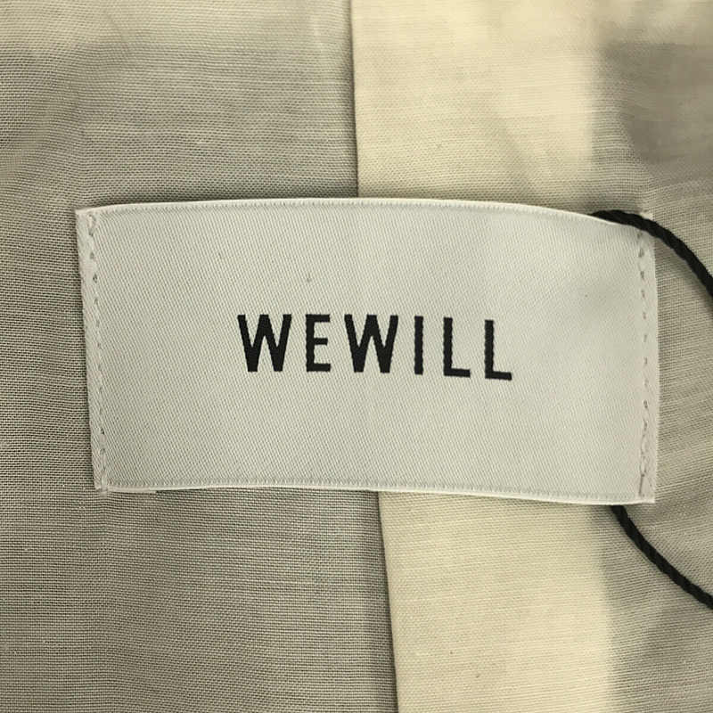 WEWILL / ウィーウィル ウール ノーカラー ジャケット