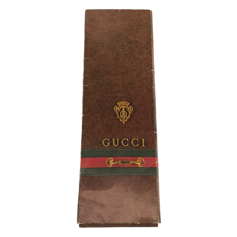 GUCCI / グッチ 60s - 70s オールドグッチ ヴィンテージ シルク GGロゴ ストライプ ネクタイ 箱付き