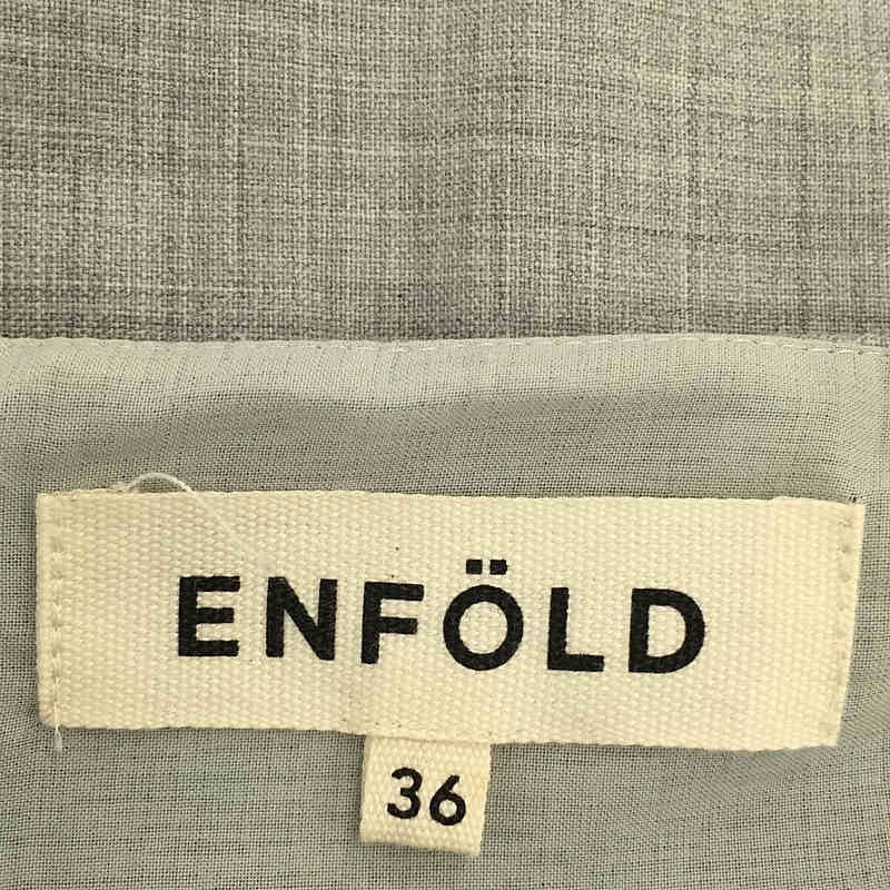 ENFOLD / エンフォルド サマーウールアシンメトリーワンピース