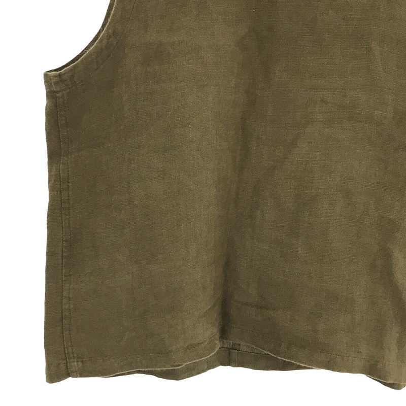 FRANK LEDER / フランクリーダー ドイツ製 VINTAGE LINEN VEST リネン プルオーバー ミリタリー ベスト