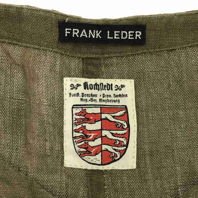 FRANK LEDER / フランクリーダー ドイツ製 VINTAGE LINEN VEST リネン プルオーバー ミリタリー ベスト