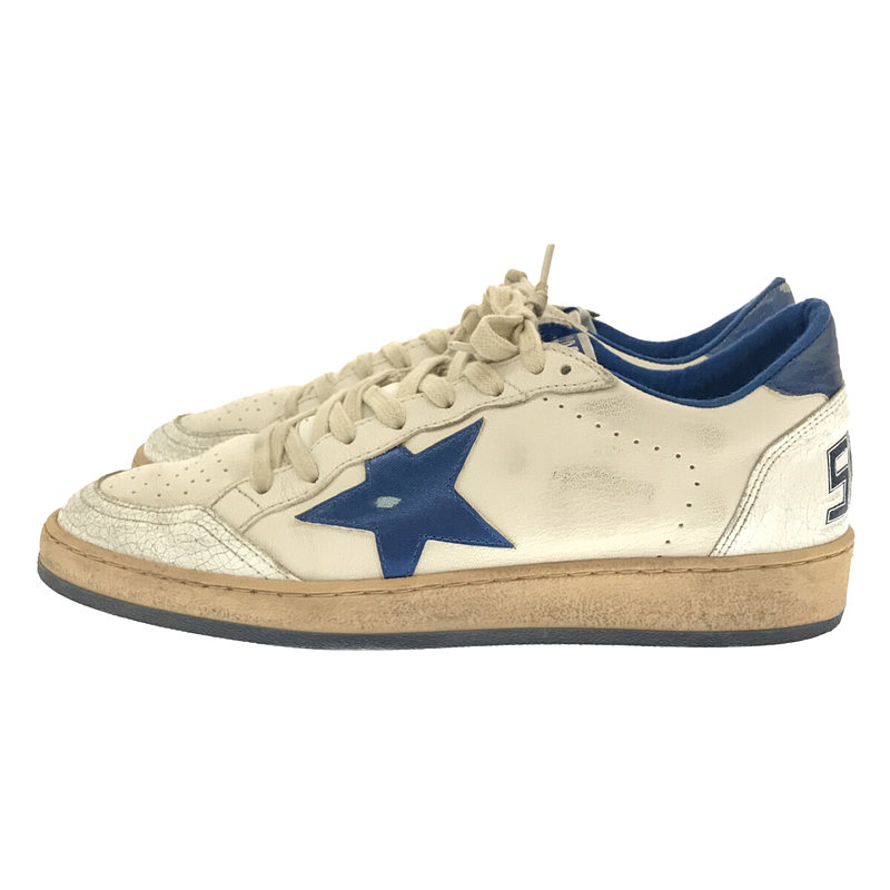 Deuxieme Classe / ドゥーズィエムクラス 【GOLDEN GOOSE/ゴールデングース】BALL STAR BLUE ボールスター ヴィンテージ加工 レザー スニーカー 箱・保存袋有