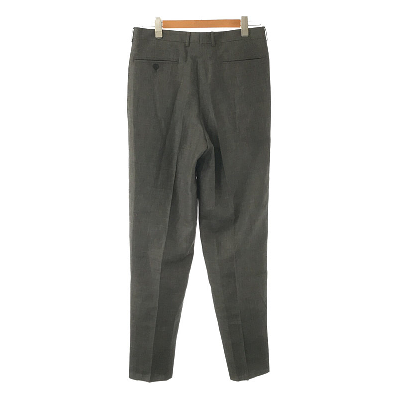 cale / カール WOOL LINEN SILK 4 TUCK WIDE PANTS ウール リネン シルク 4タック ワイド パンツ