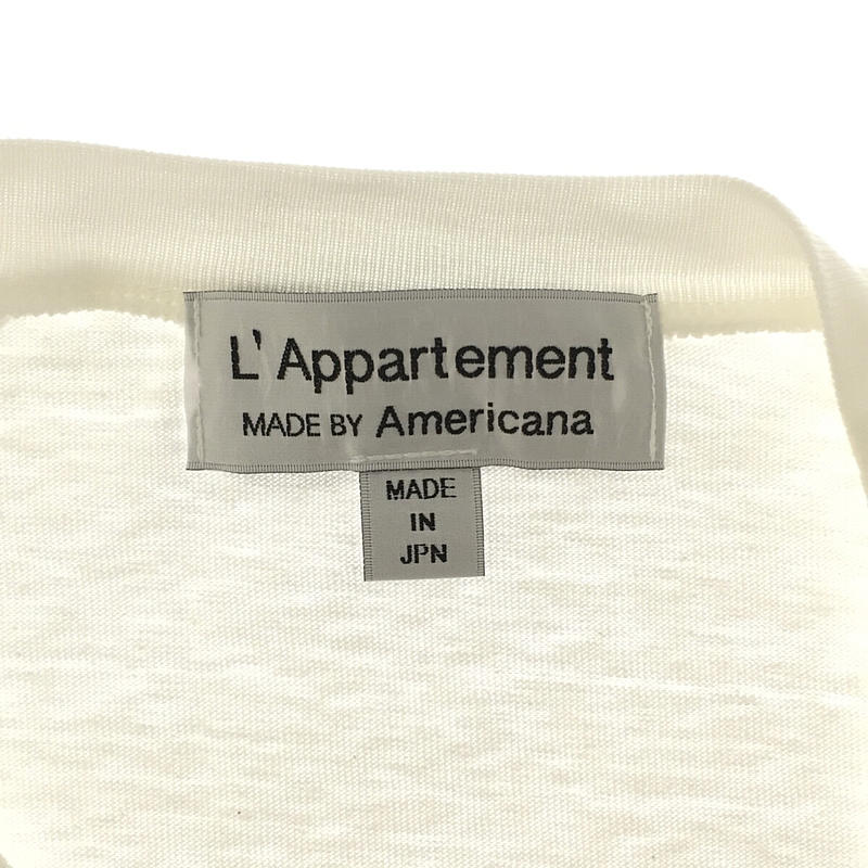 L'Appartement  / アパルトモン Americana Print Raglan T-sh コットン プリント Tシャツ