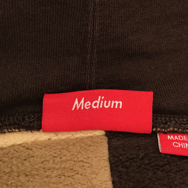 SUPREME / シュプリーム タグ・ステッカー付 REVERSE PATCHWORK ZIP UP HOODED SWEATSHIRT リバース パッチワーク ジップ アップ フーディー スウェットシャツ パーカー