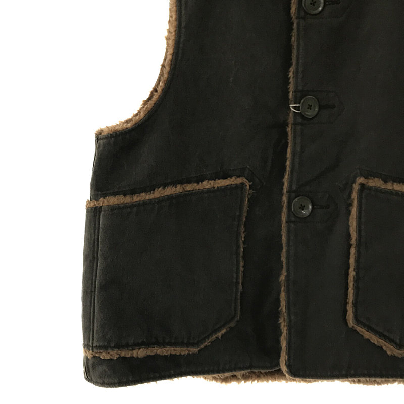 Engineered Garments / エンジニアドガーメンツ OVEW VEST COATED TWILL リバーシブル ボア ツイル オーバー ベスト