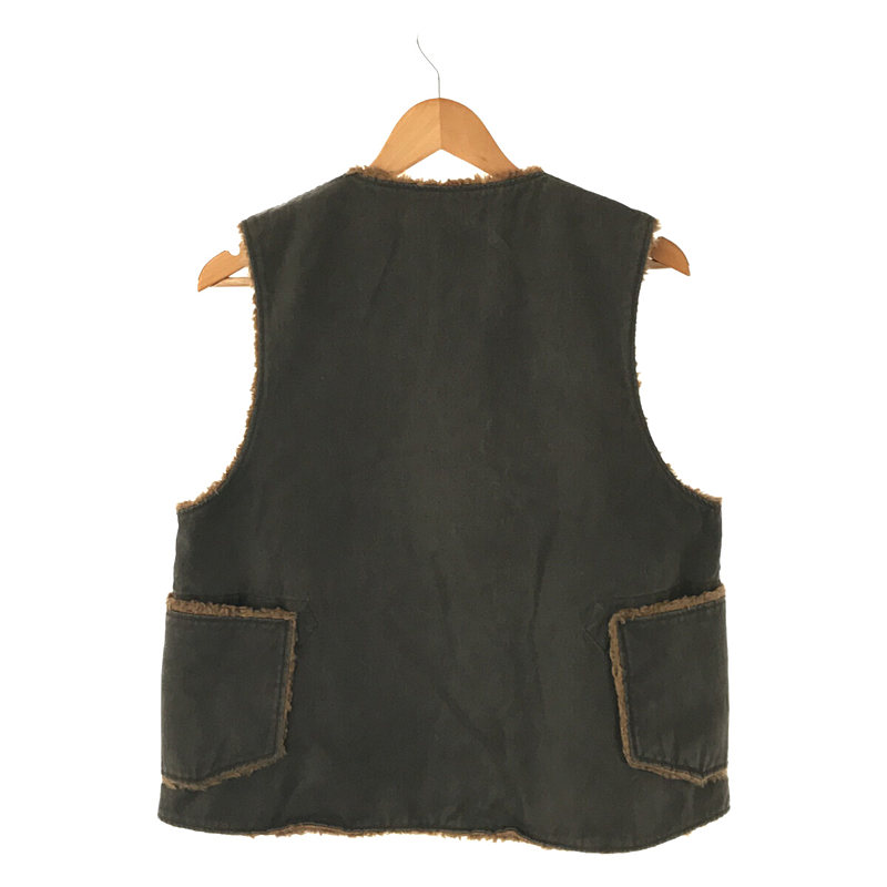 Engineered Garments / エンジニアドガーメンツ OVEW VEST COATED TWILL リバーシブル ボア ツイル オーバー ベスト