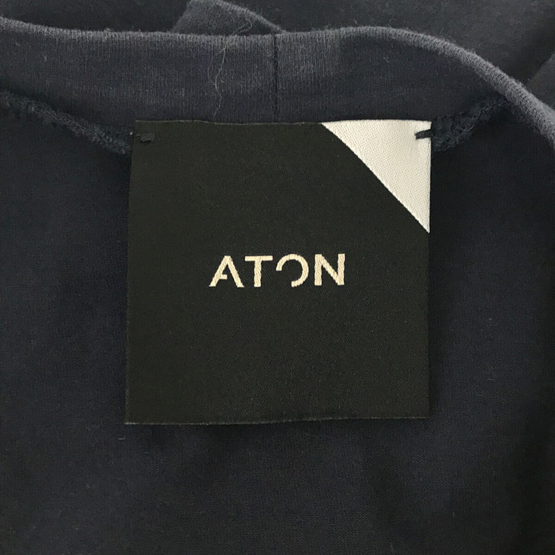 ATON / エイトン ヌバック コットンオーバーサイズ S/S Tシャツ