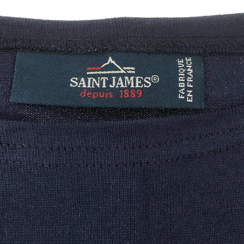 SAINT JAMES / セントジェームス NAVAL SS コットン パネルボーダー 半袖バスクシャツ