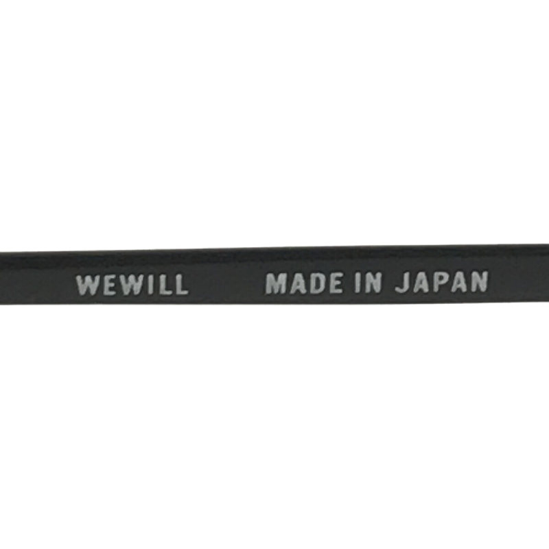 WEWILL / ウィーウィル WE GLASSES オーバル メガネ アイウェア 純正ケース有 ユニセックス