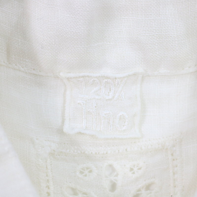 120% lino / １２０パーセントリノ リネンノースリーブロングシャツ