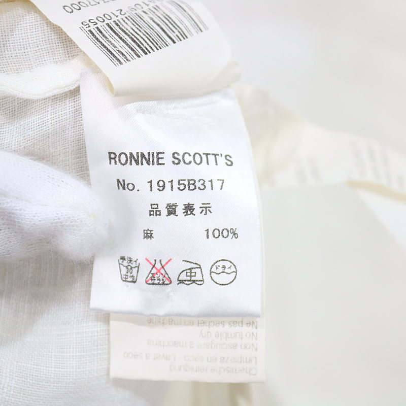 120% lino / １２０パーセントリノ リネンノースリーブロングシャツ